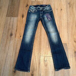 Vigoss Denim Jeans The New York Boot Cut W25 L33 Medium Wash NWT